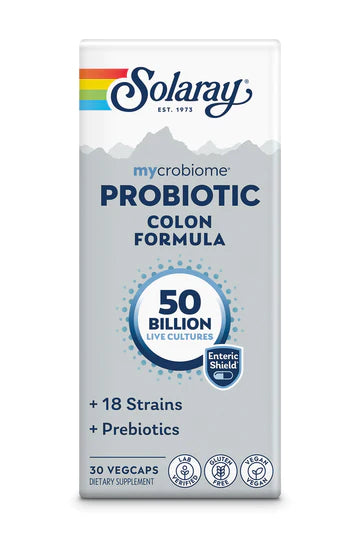 Solaray - Mycrobiome Probiotic Colon Formula, 50Bn, 18 Strain Once Daily