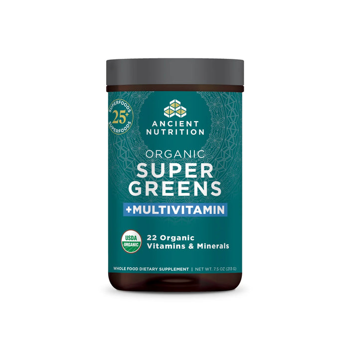 Ancient Nutrition Organic Super Greens + Multivitamin Powder