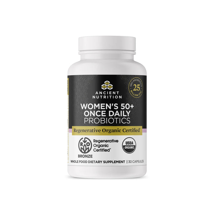 Ancient Nutrition Regenerative Organic Certified™ Women's 50+ Once Daily Probiotics