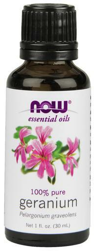 NOW Solutions Geranium Oil (Pelargonium graveolens) Essential Oil Blend for aromatherapy use provides a subtly sweet, floral aroma while creating a purifying, soothing, normalizing atmosphere.