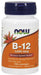 NOW 1,000 mcg Vitamin B12 lozenges with folic acid promotes a healthy nervous system and is essential for energy production.