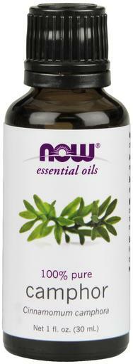 NOW Solutions Essential Camphor (Cinnamomum camphora) Oil for aromatherapy use provides a penetrating, medicinal aroma creating a purifying, energizing, and invigorating atmosphere.