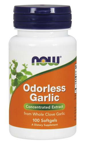 NOW Odorless Garlic concentrated extract from whole clove garlic