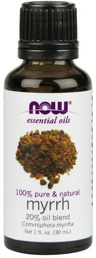NOW Solutions Pure & Natural Myrrh (Commiphora myrrha) Essential Oil Blend for aromatherapy use provides a mild, musky, warm aroma while creating a focusing, grounding, meditative atmosphere.
