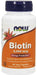 NOW Foods Biotin aids in energy production by supporting amino acid metabolism and also promotes normal immune function.*