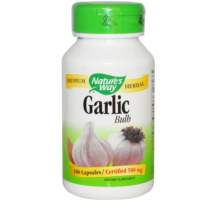 Nature's Way Garlic Bulb, 580 mg, 100 Capsules