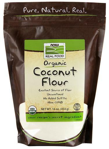 NOW Real Food Organic Coconut Flour is an excellent source of fiber, unsweetened, contains no added sulfites and is non-GMO.