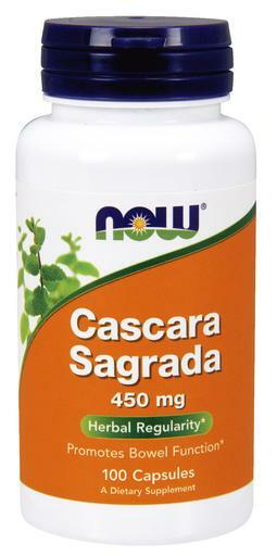 NOW Cascara Sagrada 450mg capsules provide herbal regularity by promoting healthy bowel function.