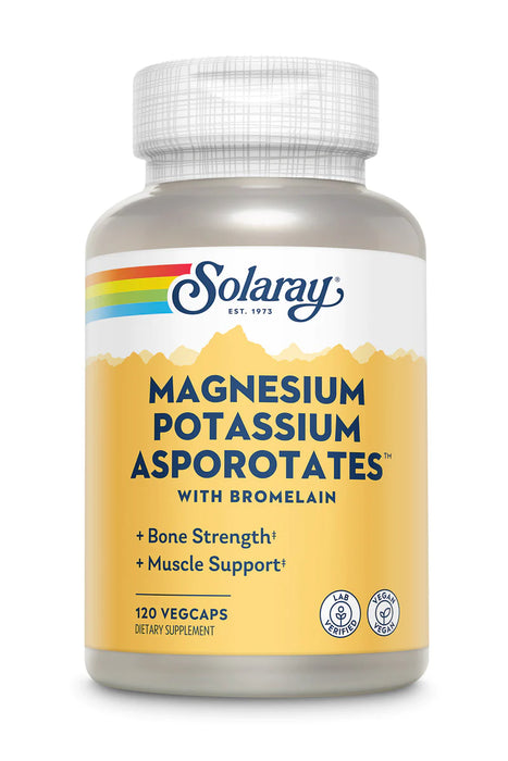 Solaray - Magnesium and Potassium Asporotates with Bromelain