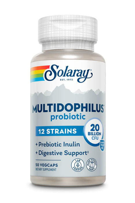 Solaray - Multidophilus 12 Strain Probiotic, 20 Billion CFU 50 count