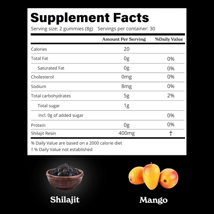 Shilajit Gummies Mango