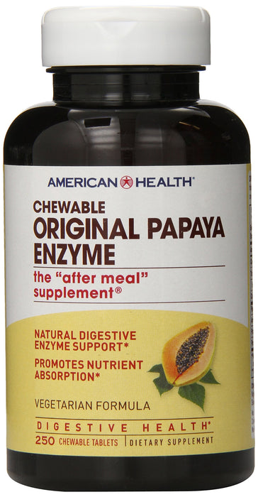 American Health - Chewable Original Papaya Enzyme - 100 Tablets