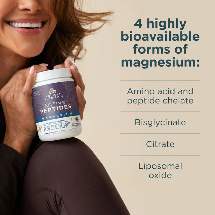 Active Peptides Magnesium Complex Blueberry Peppermint 4.83 oz