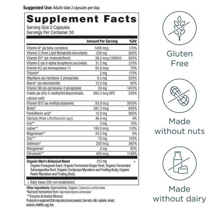 Ancient Nutrition Men's Fermented Multivitamin 60ct