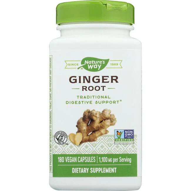 Nature's Way Ginger Root, 550mg, 100 Capsules