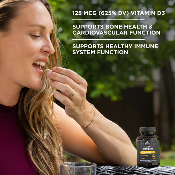Ancient Nutrition Vitamin D3 + K2 60ct