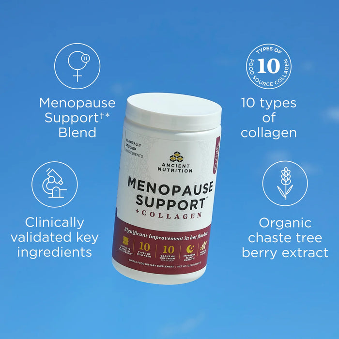 Ancient Nutrition Menopause Support + Collagen Vanilla