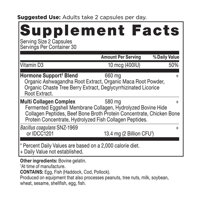 Ancient Nutrition Hormone Balance + Collagen 60ct