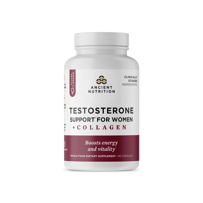 Ancient Nutrition Testosterone Support for Women + Collagen 90ct