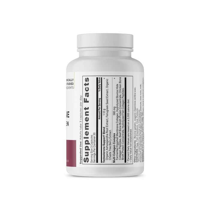 Ancient Nutrition Testosterone Support for Women + Collagen 90ct