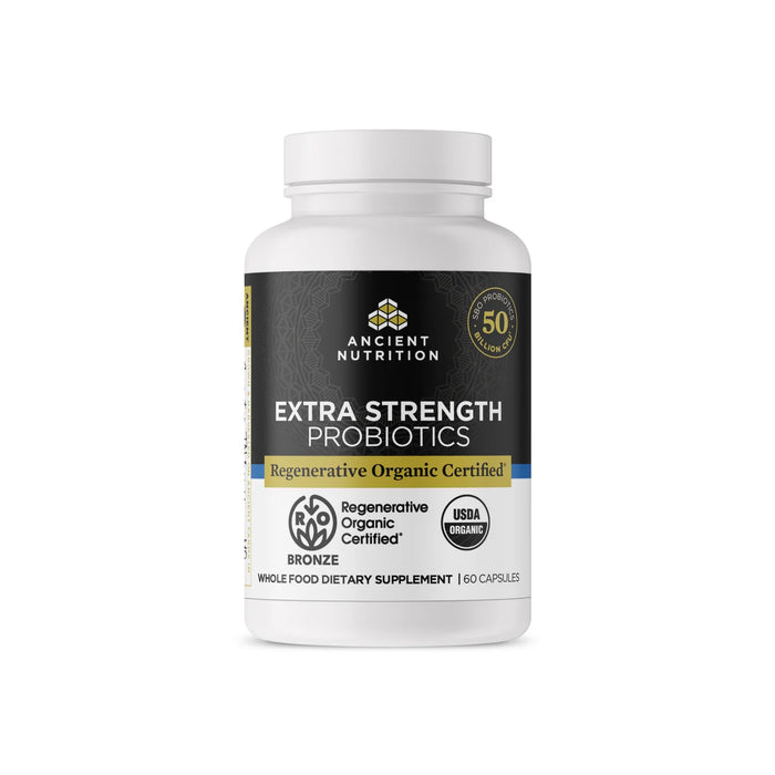 Ancient Nutrition Regenerative Organic Certified™ Extra Strength Probiotics 60 capsules