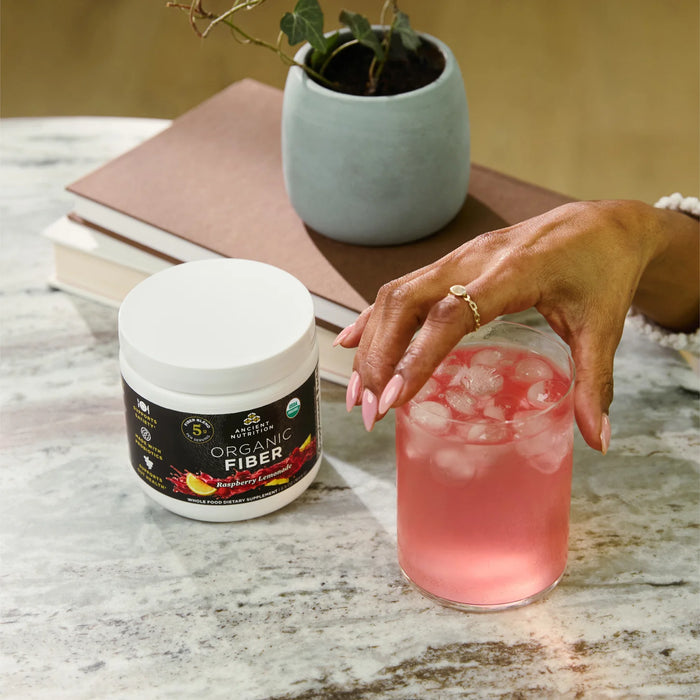 Ancient Nutrition Organic Fiber Raspberry Lemonade