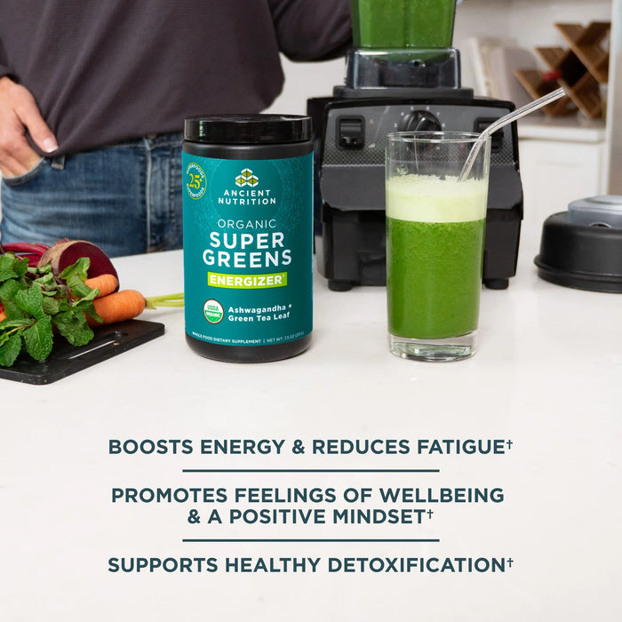 Ancient Nutrition Organic Super Greens Energizer Powder