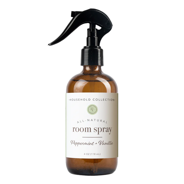 ROOM SPRAY PEPPERMINT + VANILLA 4 OZ