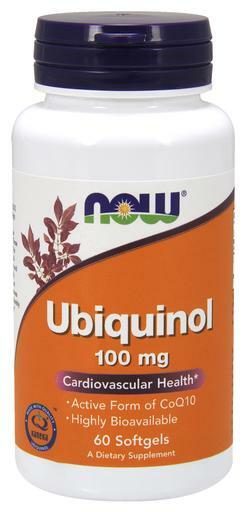 NOW® Ubiquinol contains the reduced form of CoQ10 (Coenzyme Q10) which has been shown in some scientific studies to be a highly bioavailable and active antioxidant form of CoQ10.