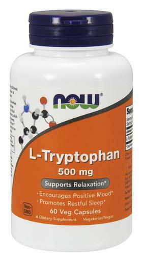 L-Tryptophan is an essential amino acid; therefore, it is not synthesized by the body anbd must be obtained from the diet. L-Tryptophan is critical for the production of serotonin and melatonin, which help to support a positive mood, healthy sleep patterns, and proper immune system function.* Every lot of NOW® L-Tryptophan is tested to be free of Peak E and microbial contamination. As a dietary supplement, take 1-2 capsules 2 to 3 times daily on an empty stomach, with final dose at bedtime, or as directed b