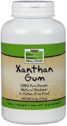 NOW Real Food Xanthan Gum Powder is a non-GMO, gluten-free natural thickener.