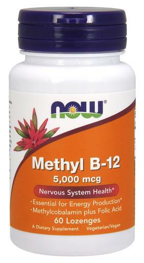NOW Foods Methyl B-12 supports nervous system health, is essential for energy production.*