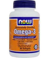 NOW - Omega-3 Fish Oil, 90 Softgels