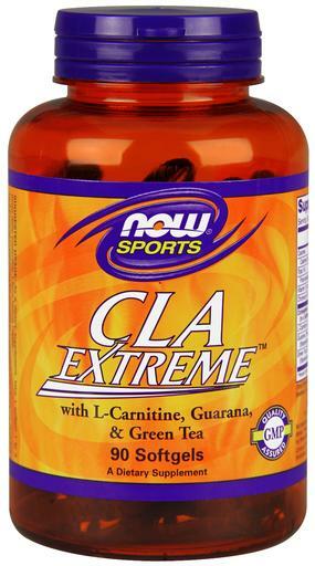 NOW Sports CLA Extreme with L-Carnitine, Guarana, and Gree Tea Softgels