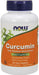 NOW Curcumin herbal supplement is a standardized extract from turmeric root, 95% curcuminoids, a vegetarian and vegan dietary supplement