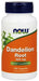 NOW Dandelion Root 500mg herbal supplement capsules.