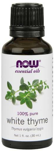 NOW Solutions White Thyme (Thymus vulgaris/zygis) Oil provides a pleasant, pungent aroma helping create an uplifting, empowering, clarifying atmosphere.