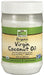 NOW® Organic Virgin Coconut Oil is a high grade, unrefined premium nutritional edible oil obtained from the first cold pressing of organic coconut (Cocos nucifera) kernels
