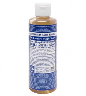 Dr. Bronner's - Peppermint Organic Castile Liquid Soap - 8 oz.