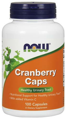 NOW Cranberry Caps provide healthy urinary tract support and has added Vitamin C.