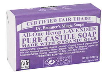 Dr. Bronner's - Organic Lavender Castile Bar Soap - 5 oz.