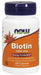 NOW 1000 mcg Biotin aids in energy production, supports amino acid metabolism and promotes normal immune function.