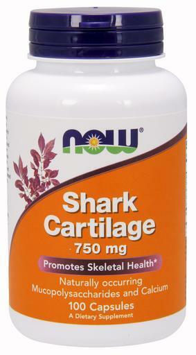 NOW Shark Cartilage promotes skeletal health by providing an excellent source of calcium.