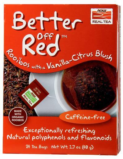 Now Better Off Red Rooibos Herbal Tea, 24 Bags