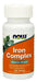 Non-constipating NOW Iron Complex is an essential mineral providing a bioavailable source of iron.