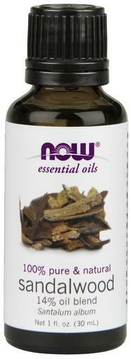 NOW Solutions Sandalwood (Santalum album) Oil Blend contains pure sandalwood oil and pure grapeseed oil to provide a subtle, floral aroma with undertones of wood and fruit helping create a grounding, focusing, balancing atmosphere.