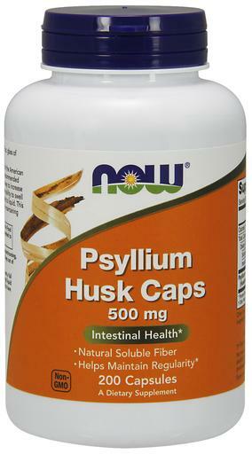 NOW Psyllium Husk Caps provide natural soluble fiber for intestinal health* by helping maintain regularity.*