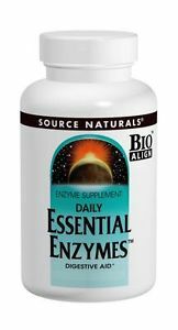 Source Naturals Daily Essential Enzymes, 500 mg, 60 Vegetarian Capsules