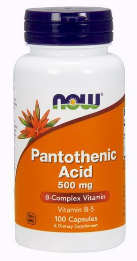 Pantothenic Acid (Vitamin B-5) is a member of the B-complex family of vitamins and is found in nearly every living cell as a component of Coenzyme A (CoA). CoA is essential for the generation of energy from fat, carbohydrate, and protein.*