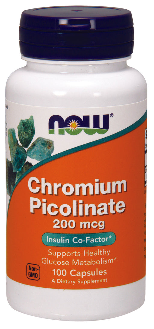 NOW Chromium Picolinate in an insulin co-factor* supporting healthy glucose metabolism.*